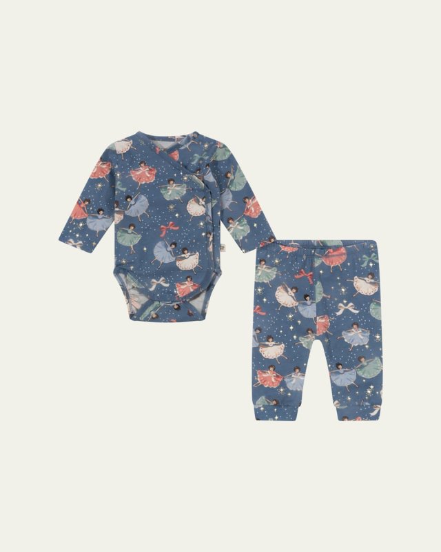 Girl's Basic Newborn Bodysuit & Pants Set, Size Newborn-6M